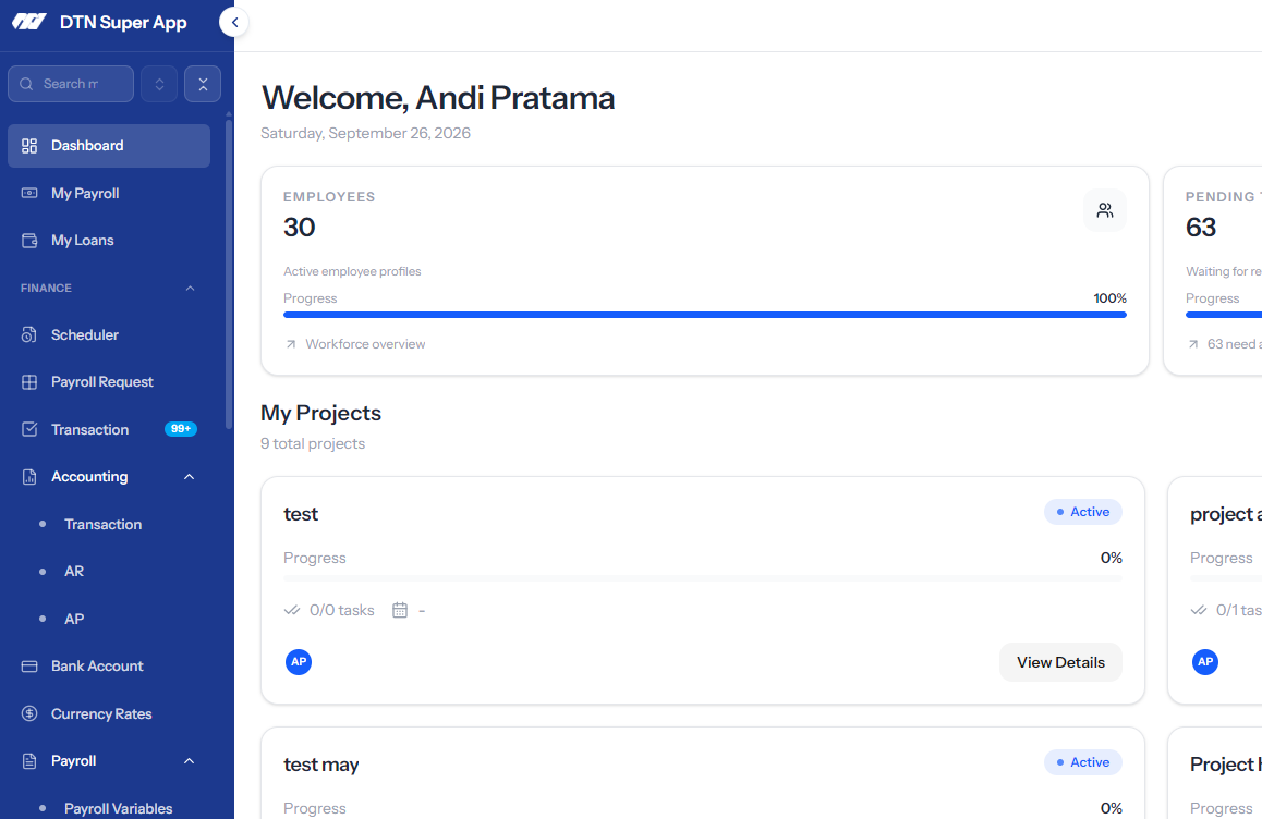 Company Management System screenshot